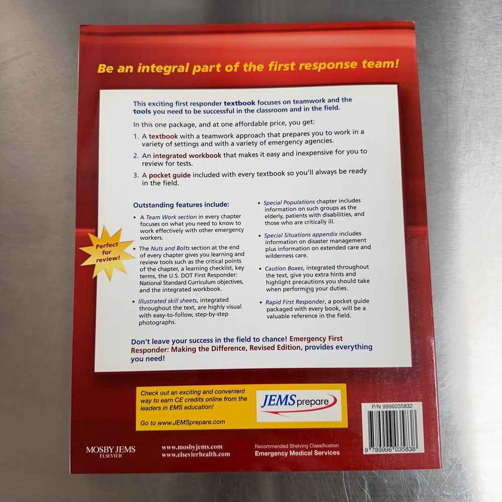 Emergency First Responder Making the Difference Revised Edition - Picture 6 of 6